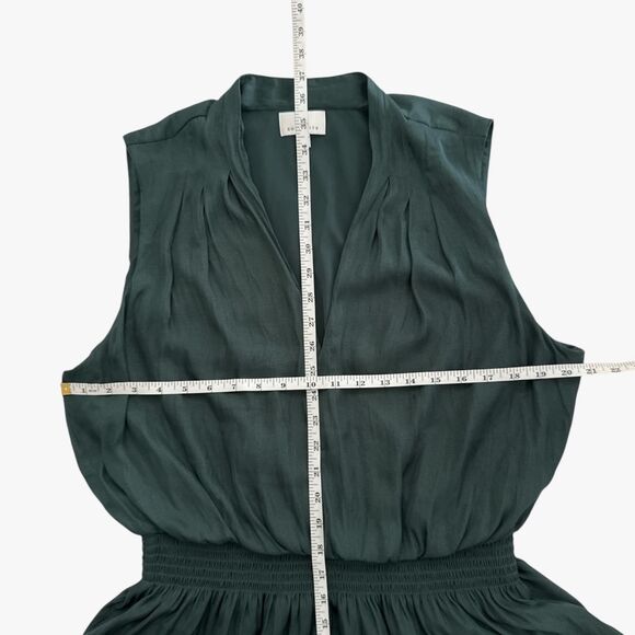 Nordstrom Socialite Women's Tiered Ruffle Mini Dress in Forest Green Sz XL Glam - Picture 4 of 6